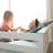  Harjeet Kids Twin Over Twin Low Bunk Bed with Stairs and Play Curtain-1670231337-1670231336