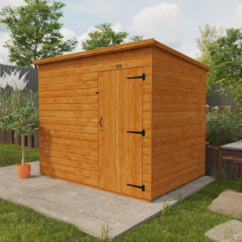 Tiger Shiplap Pent Wooden Shed, 8ft. W x 6ft. D