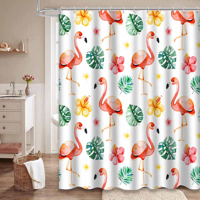 Rideau de douche Aquarelle, L 72 po x l 84 po