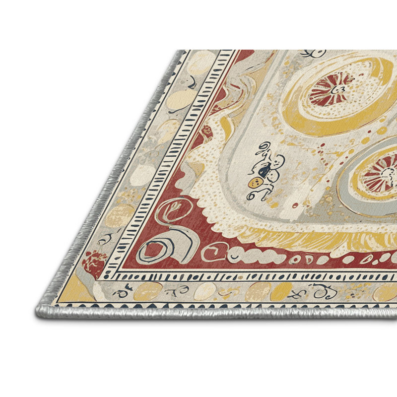 Retro Spark Rug, Rectangle 2' x 3'