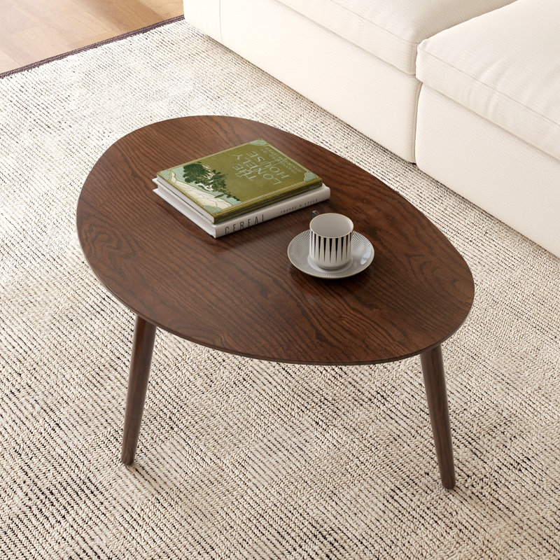 Table basse moderne en chêne massif 33,5 "- chêne brun, Chêne brun