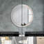 Huldar Glass Flat Wall Mirror