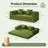 Boneless 78.8"Modular Sofa Bed – Fold Out Convertible Floor Couch With Corduroy Upholstery, 2 Pillows, Compression Sofa In A Box For Living Room & Bedroom-118733462