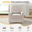 33.46’’ Nursery Rocking Chair, Upholstered Swivel Recliner-420146001