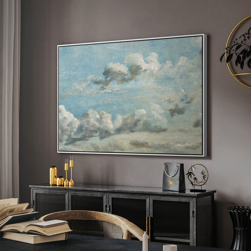 "Vintage Landscape -DCCDXCIV" sur toile, Toile encadrée flottée blanche, H 25 po x l 37 po x P 2 po