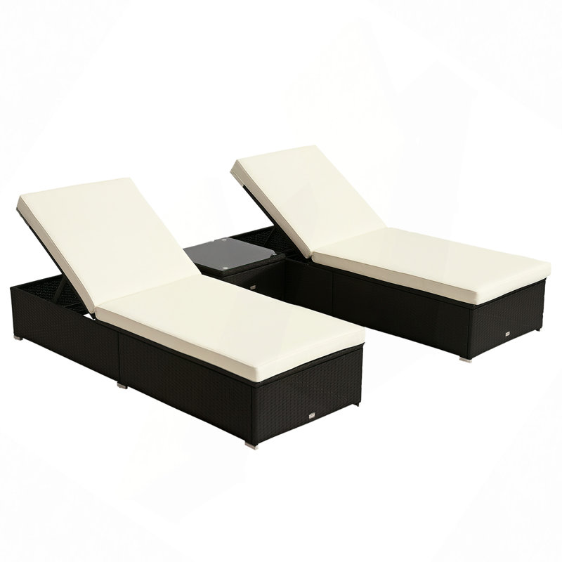 Ensemble de meubles de piscine 3 pièces