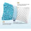 Oreiller de refroidissement très grand, paquet de 1, oreiller de lit en mousse viscoélastique gélifiée, oreiller mi-ferme pour dormir, se rafraîchir et housse lavable lisse, certifié Certipur-US-122013897-122013896