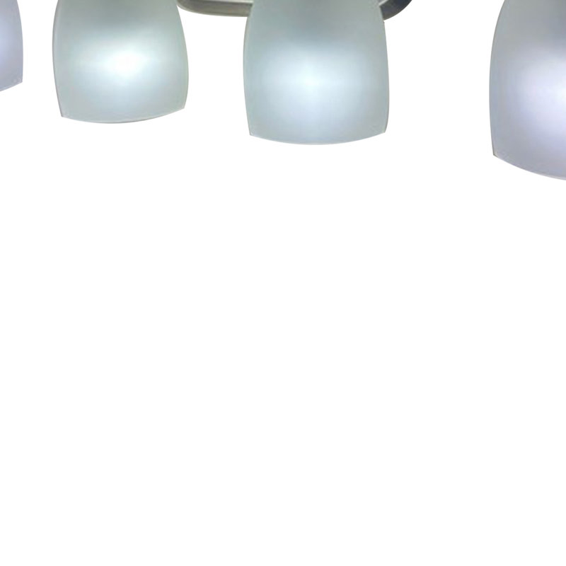 Éclairage pour salle de bain 4 lumières à intensité variable en nickel brossé