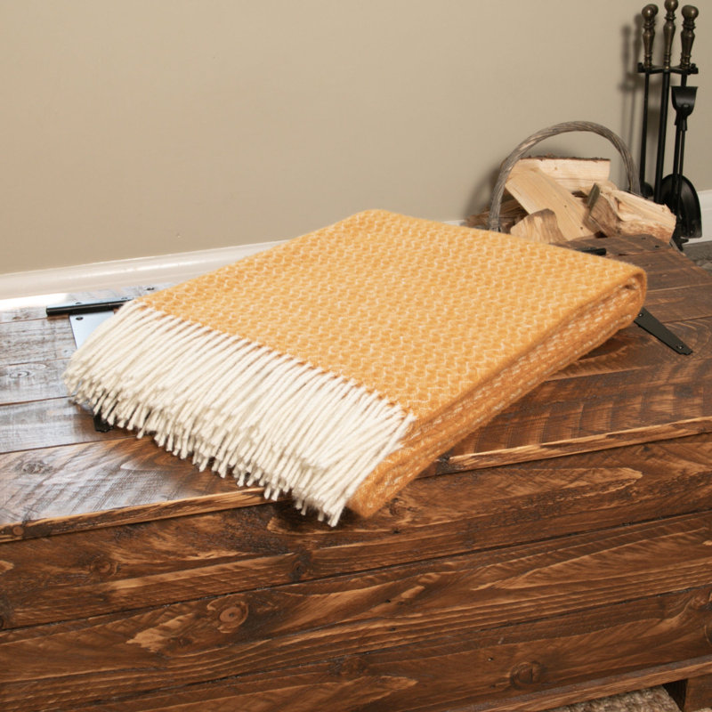 Koepke Throw Blanket, Yellow