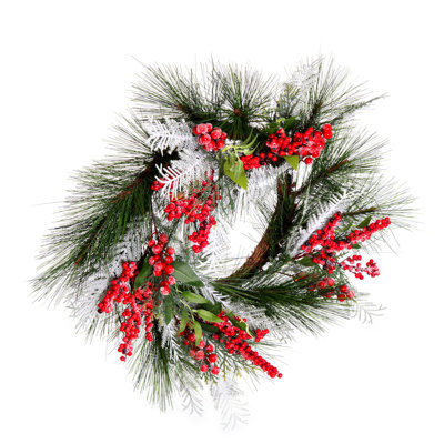 Faux Berry 24'' Wreath