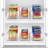 Sorbus 6 Pack Narrow Stackable Clear Storage Bins with Handles