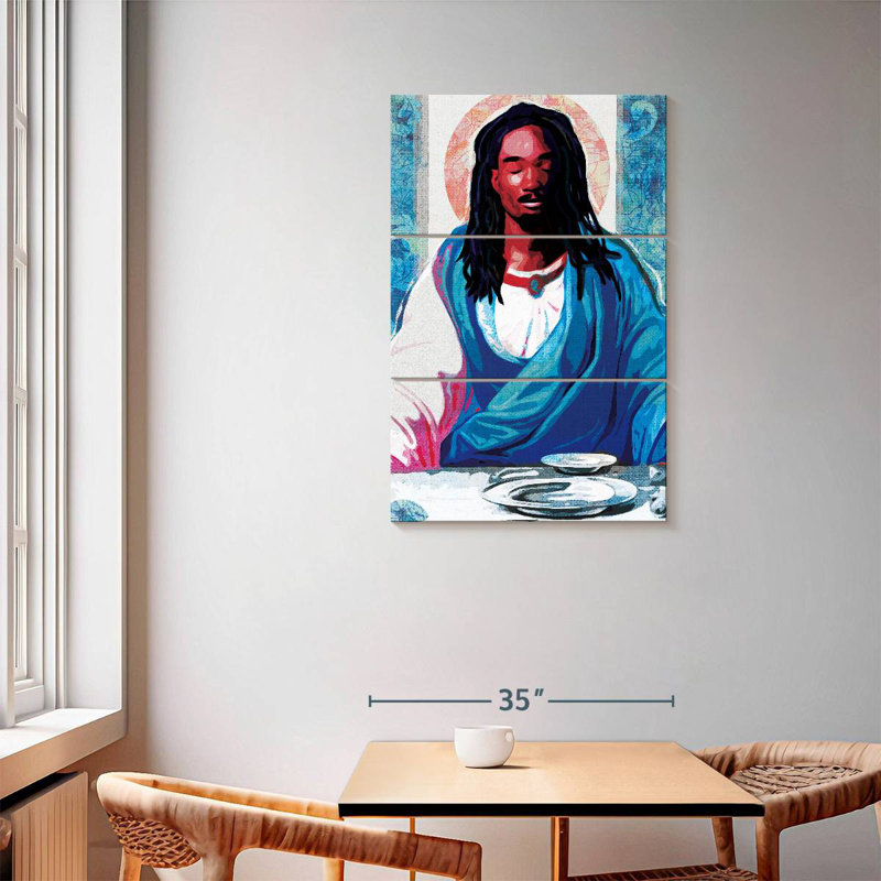 Adella Black Christ, 57" H x 36" W