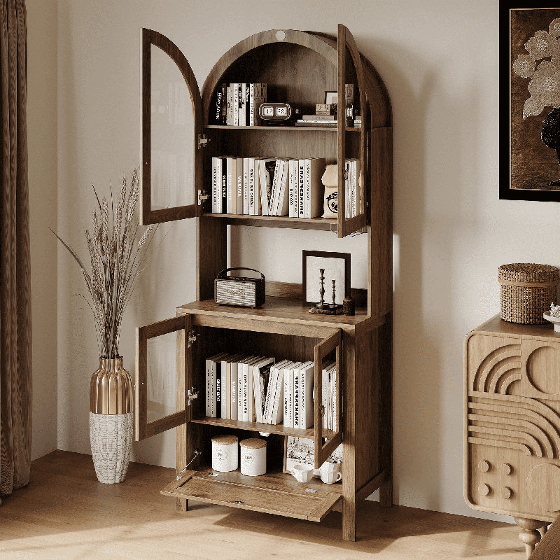 Armoire de cuisine 75 po, Noyer