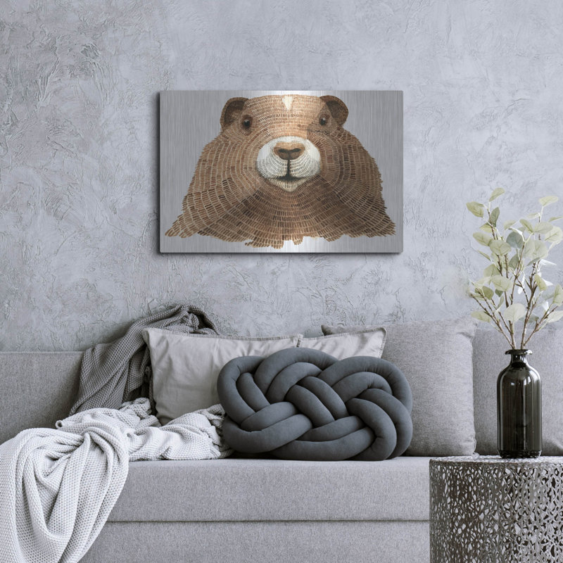 "Marmotte" par Jeannine Saylor, H 24 po x l 36 po