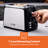 Geepas 2 Slice Bread Toaster & 1.7L Illuminating Electric Kettle Combo