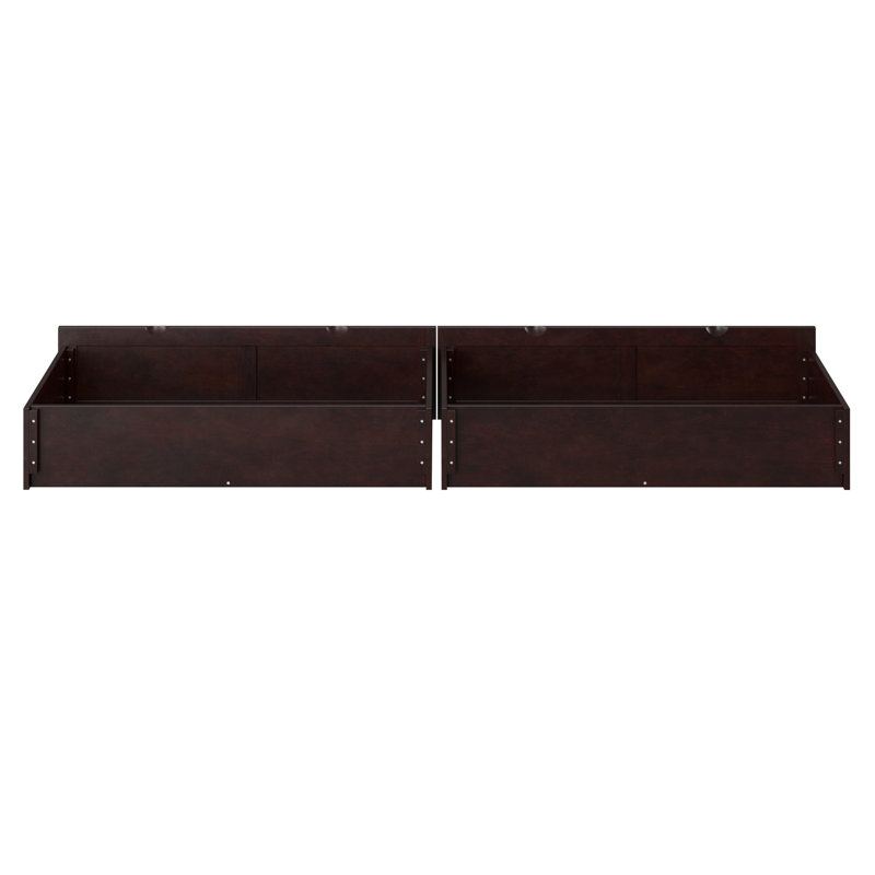 Tiroirs de rangement sous le lit, Grand / Simple TG, Espresso
