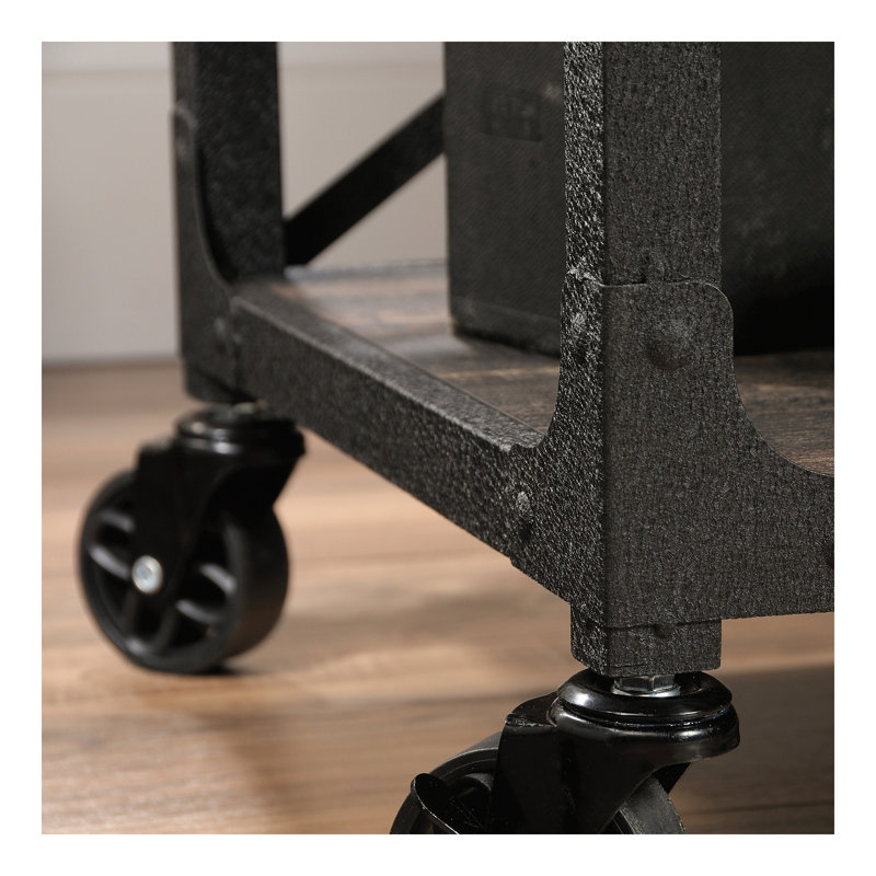 Side Table, Brown Finish