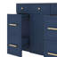 Meuble-lavabo 36 po avec lavabo en céramique durable, portes à fermeture en douceur, tablettes flexibles et tiroirs spacieux-559529272