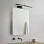 Armoire de salle de bain 24 po à DEL à intensité variable de 25 W avec armoire à pharmacie réglable et 5 bras réglables pour salle de bain-78822694