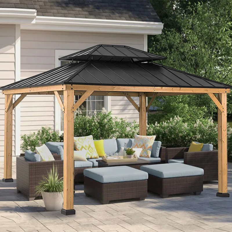 Abri de jardin en bois massif, H 126 po x l 180 po x P 180 po