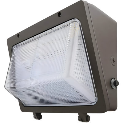Ampoule murale à DEL, puissance sélectionnable de 63 W / 53 W / 33 W, 8850 lumens, CCT réglable 5000 K / 4000 K / 3000 K, à intensité variable, 120-277 V, équivalent HID 150 W, IP65, capteur de crépuscule à l'aube