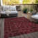 Flatweave Washable Floral Indoor / Outdoor Rug