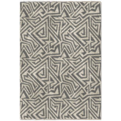 Tapis rectangulaire Delhall avec envers antidérapant