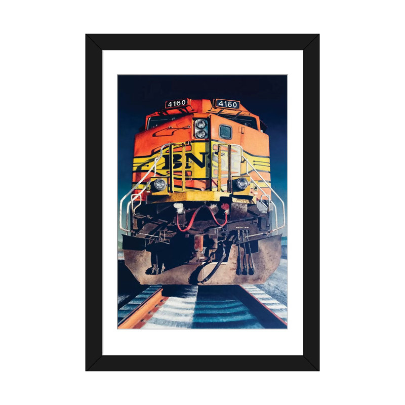 «Diesel», impression sur toile, Papier beaux-arts encadré noir, Blanc, H 32 po x l 24 po x P 1 po