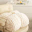 Chenille Chunky Knit Throw, Luxury Hand-Knitted Yarn Throw Blanket-1456613462