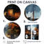 Danemark, Amsterdam, canal, nuit, II - Danemark, ensemble de 2 grandes impressions sur toile-484569575-484569577-484569582