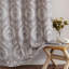 Rideaux obscurcissant à motif de médaillon rétro pour chambre à coucher, mauve rétro sur fond gris-2012581141-2012581138