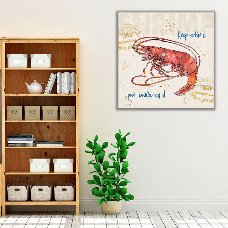 «Coastal Catch IV», reproduction d'art sur toile, H 16 po x l 16 po
