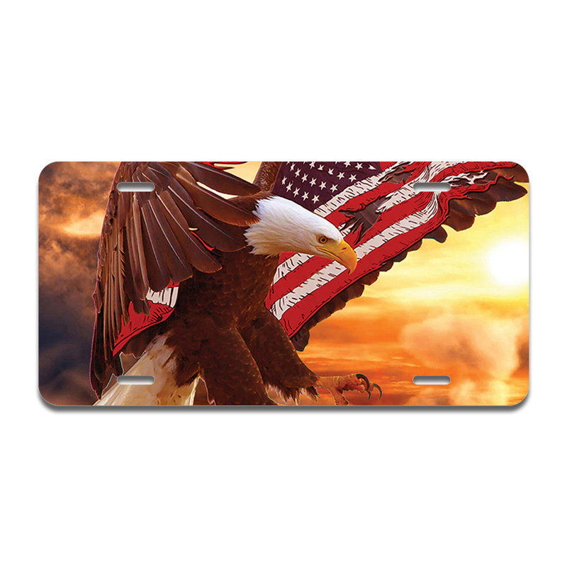 Bald Eagle Aluminum Plate Frame