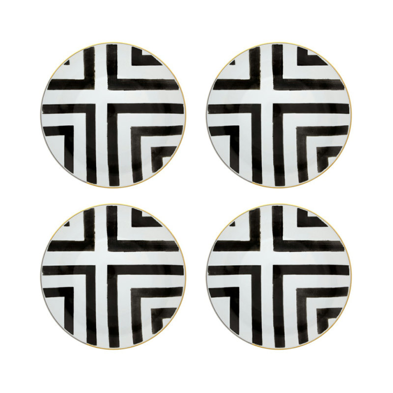 Sol Y Sombra Handmade Porcelain Dinner Plate