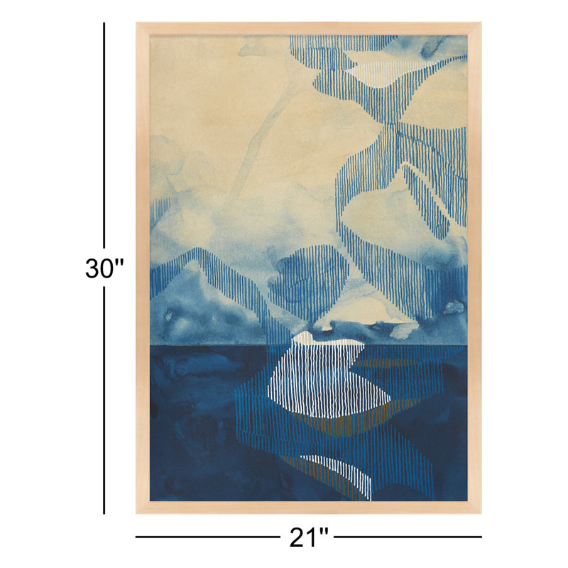 Far North 1 By Jacques Pilon - Framed Wall Art, 30" H x 21" W x 1.25" D, Brown