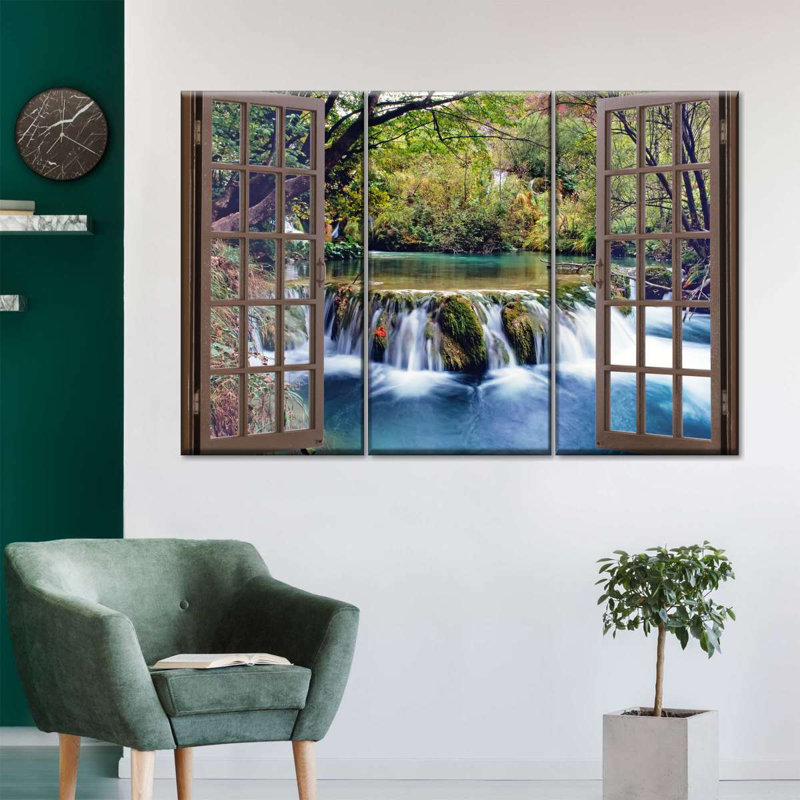 Ensemble de 3 pièces Waterfall, H 24 po x l 38 po x P 1,25 po