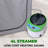 SereneLife Polyester Water Resistant Sauna Tent