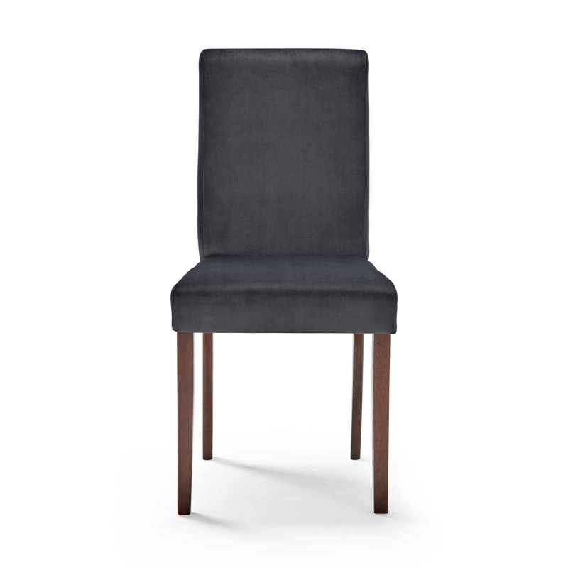 Chaises de salle à manger rembourrées Copper Velvet Piskent par Modway, Velours gris performance