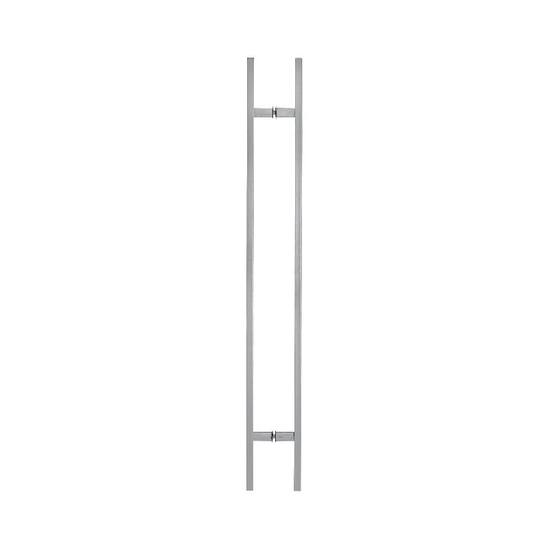 Poignée de porte longue, poignée d'entrée en forme de «H» rectangulaire, acier inoxydable 304, Satin