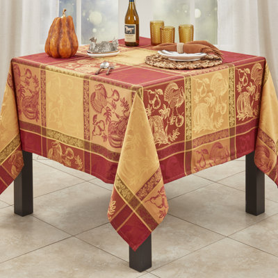 Nappe multicolore jacquard des Fêtes