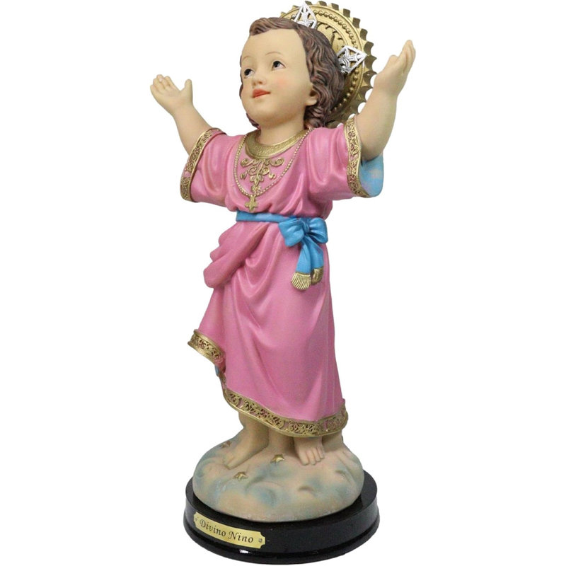 Figurine Catholique chrétien Saint-Nino enfant divin avec base H 12 po