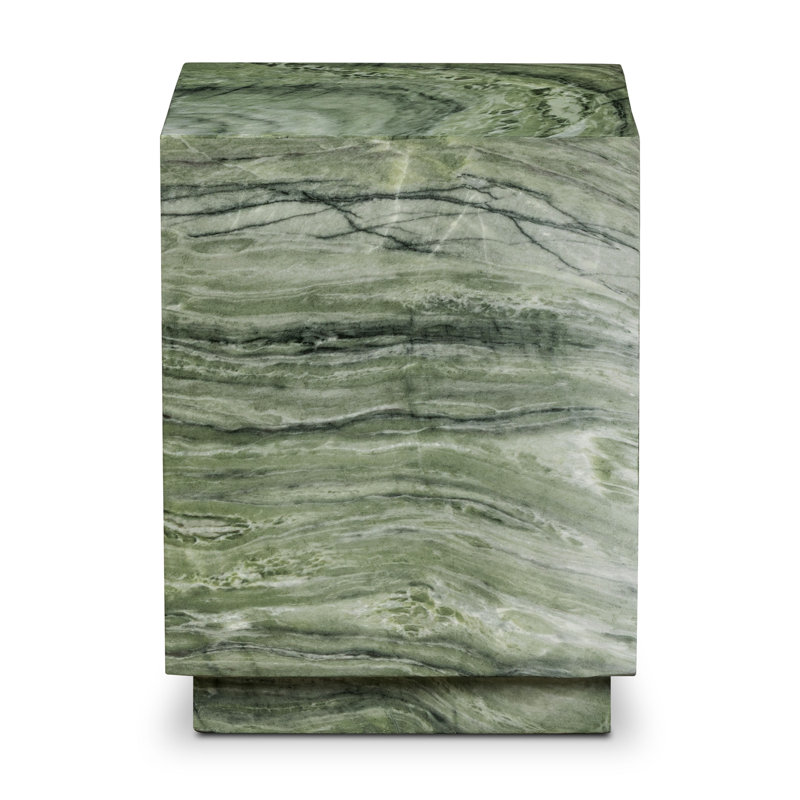Table d'appoint en béton Stova Cube, Vert algue