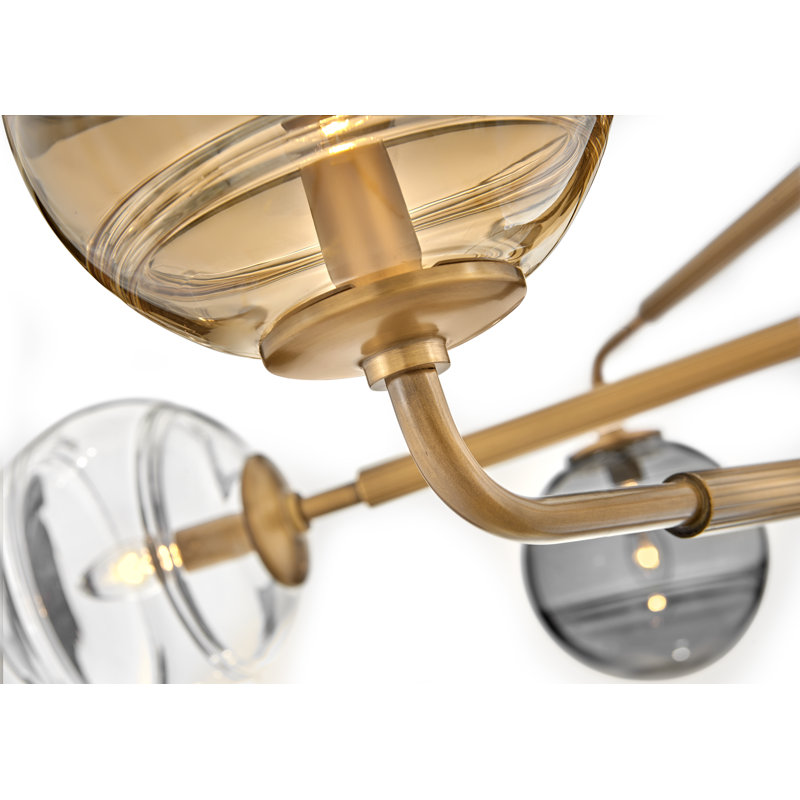 6 - Light Sputnik Modern Linear Chandelier