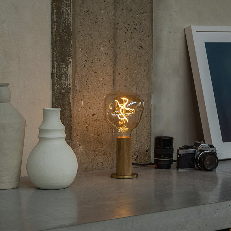 Knuckle Table Lamp, Oak