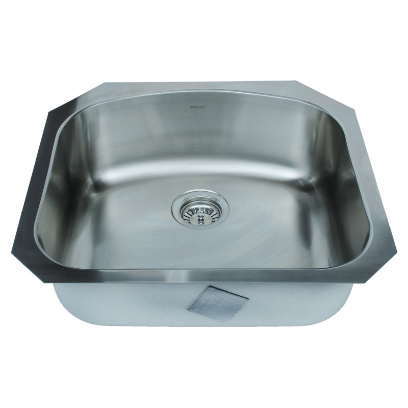 Chicago Series 23.06'' L Undermount Single Bowl Stainless Steel Kitchen Sink