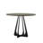 Saralou Round Stone Top Metal Base Dining Table