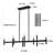 8 - Light Dimmable Industrial Kitchen Island Linear Chandelier for Pool Table Dining Room-430712879-433209134