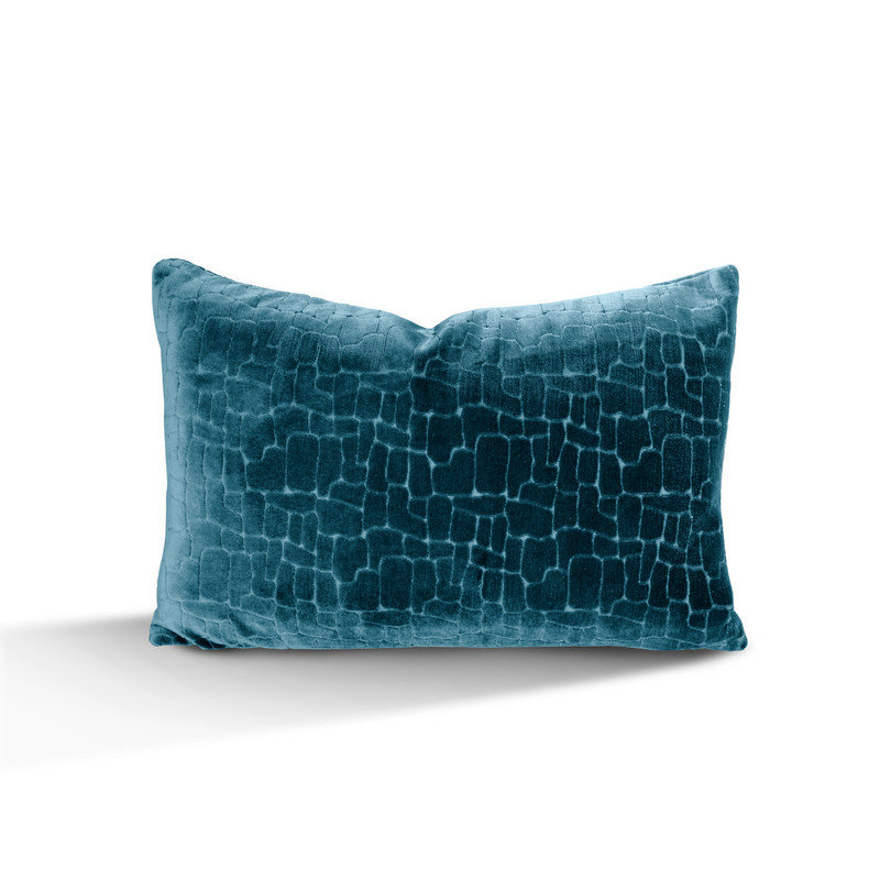 Combinaison de duvet en velours Austin, Bleu sarcelle, H 13 po x l 20 po x P 6 po