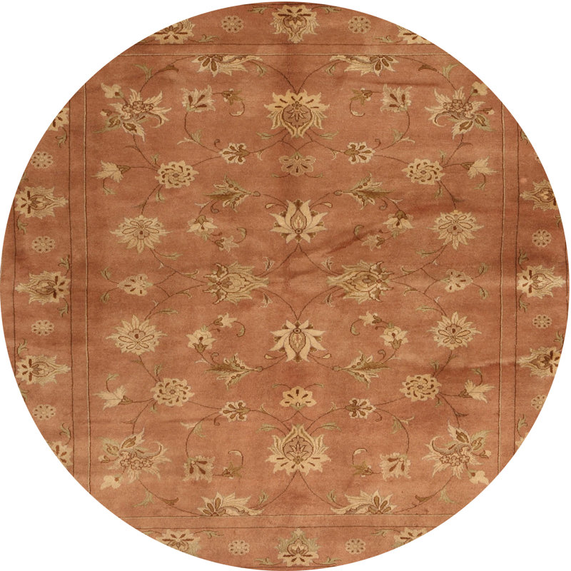 Tapis brun contemporain, Rond 4 pi