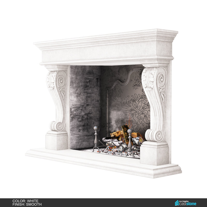 Venice Fireplace Surround, Smooth White